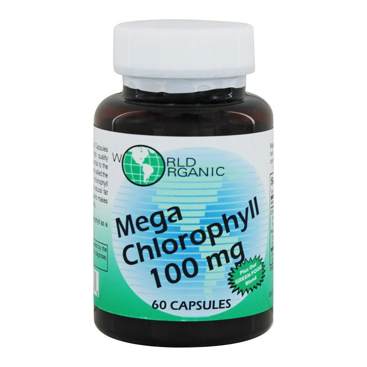 World Organic Mega Chlorophyll 100 Mg Capsules - 60 Ea